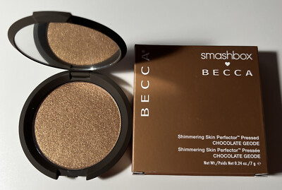 Smashbox x BECCA Chocolate Geode Shimmering Skin Perfector Pressed Full Size New