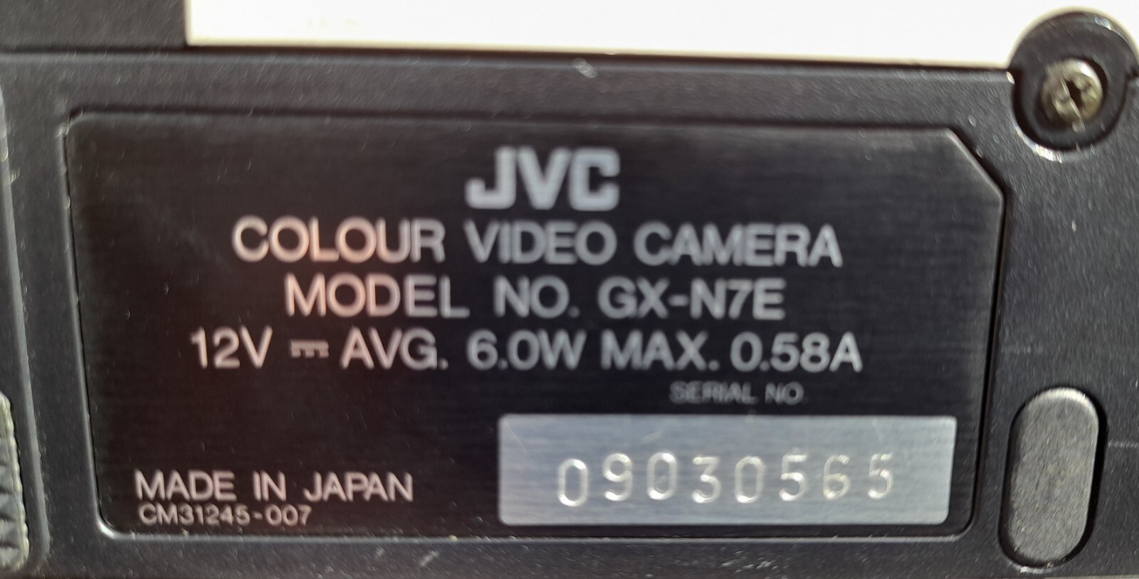 Vintage ' JVC ' GXN7E Camcorder, Untested. Please read description