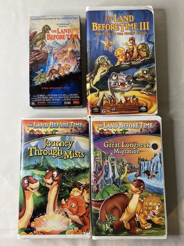4 The Land Before Time VHS Journey Through The Mist, Great Longneck ...