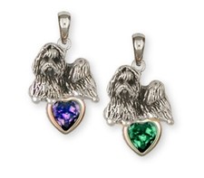 Shih Tzu Pendant Handmade Silver Shih Tzu Jewelry SZ13-SP