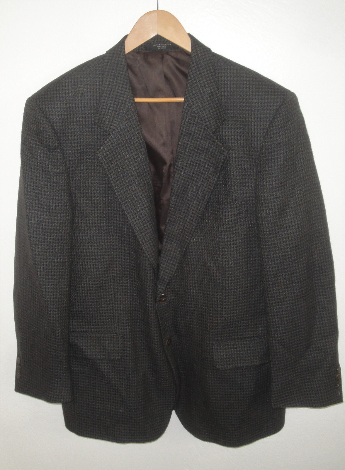 FINCHLEY FIFTH AVENUE Suit Jacket,Brown/Tan Houndstoo… Gem
