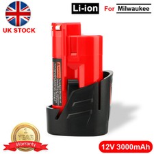 12V 3.0Ah Replacement Battery For Milwaukee M12 12Volt Li-ion Battery M12 6B