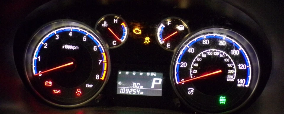 Velocímetro de cuadro de instrumentos Suzuki SX4 2010 2011 Foto 2 de 4