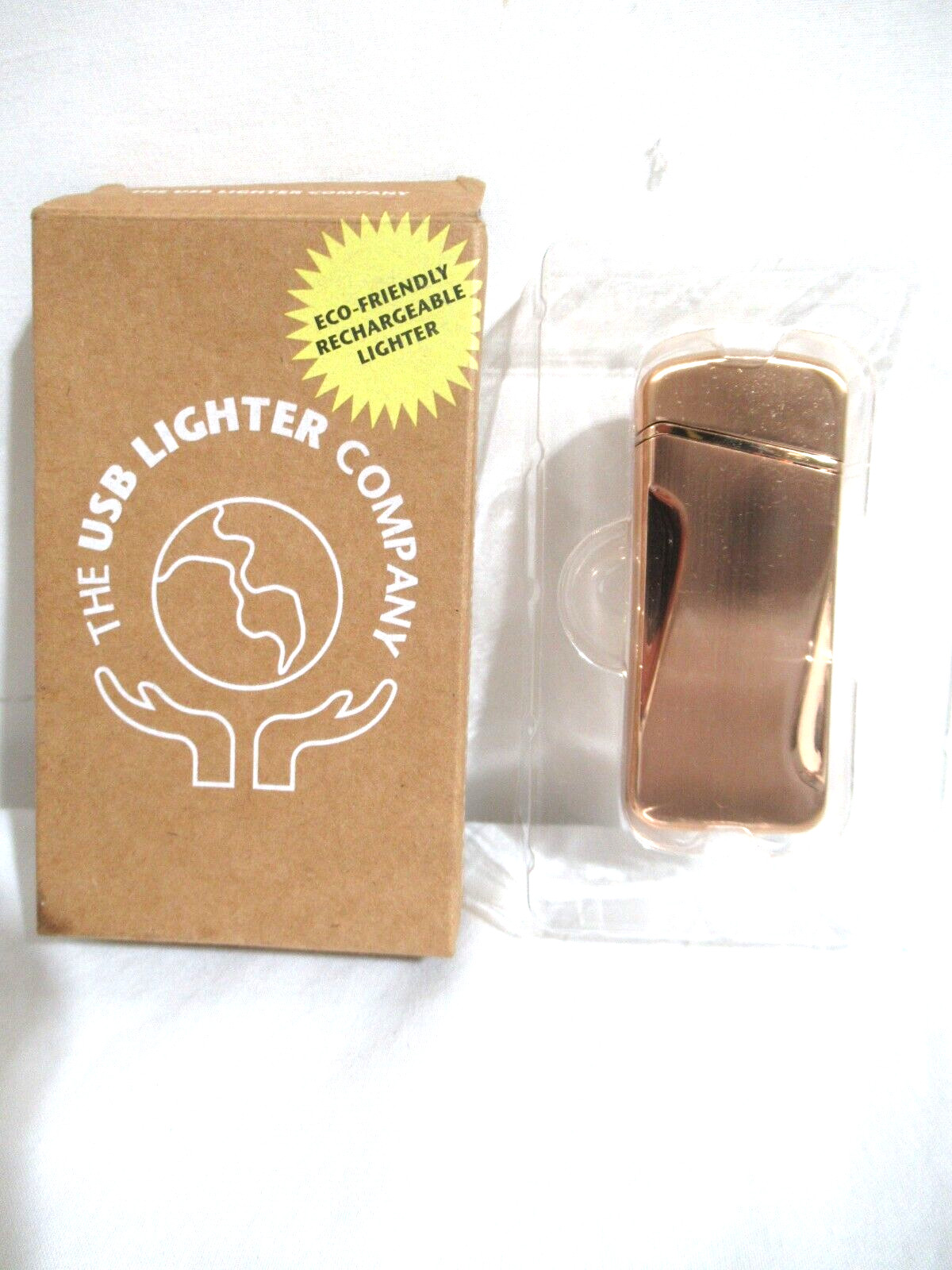 Company Eco Friendly Rechargeable Lighter In Rose Gold