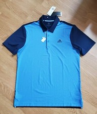 Adidas Ultimate 365 Sport Golf Polo UPF 50 Mens Medium Blue Navy PGA DQ2359 65