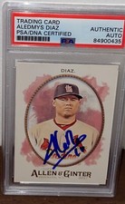 Aledmys Diaz  Signed Autographed 2017 Topps Allen & Ginter #86 PSA