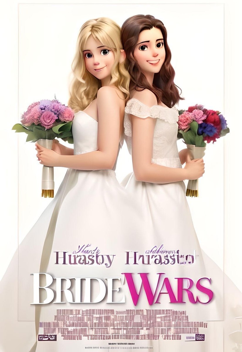 Bridesmaid Movie Brutal Bridesmaids Bride Wars Anne Hathaway Kate Hudson  Very Good DVD, image size:825x1200
