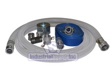 Suction Hose  PVC Clear Flexible  2" x 20 FT  Fits Honda  50 FT Blue  FS