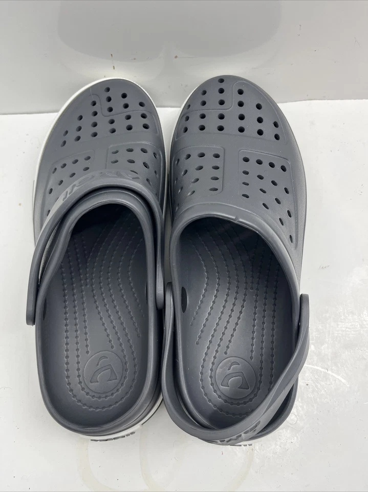 Детские сабо унисекс Amoji обувь сандалии без шнуровки размер США 7,0 для больших детей, серые 2149 - Изображение 3 из 4