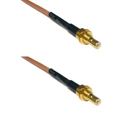 RG316 SMB MALE BULKHEAD to SMB MALE BULKHEAD RF Cable Rapid-SHIP LOT