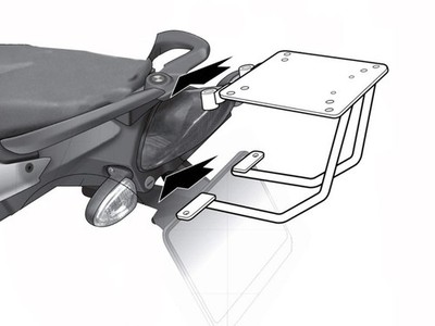SHAD Top Box Gepäckträger Heckkoffer Träger Kit Halterung für BMW F800 R (09-15)