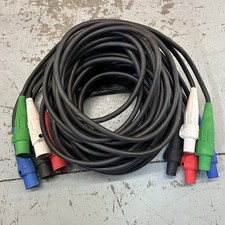 25ft Cam Lock 2 Awg Generator Power Feeder Adapter Cable Set Of 5