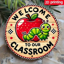 Rustic Teacher Gift Metal Sign Welcome To Our Classroom Design Gift For Educator