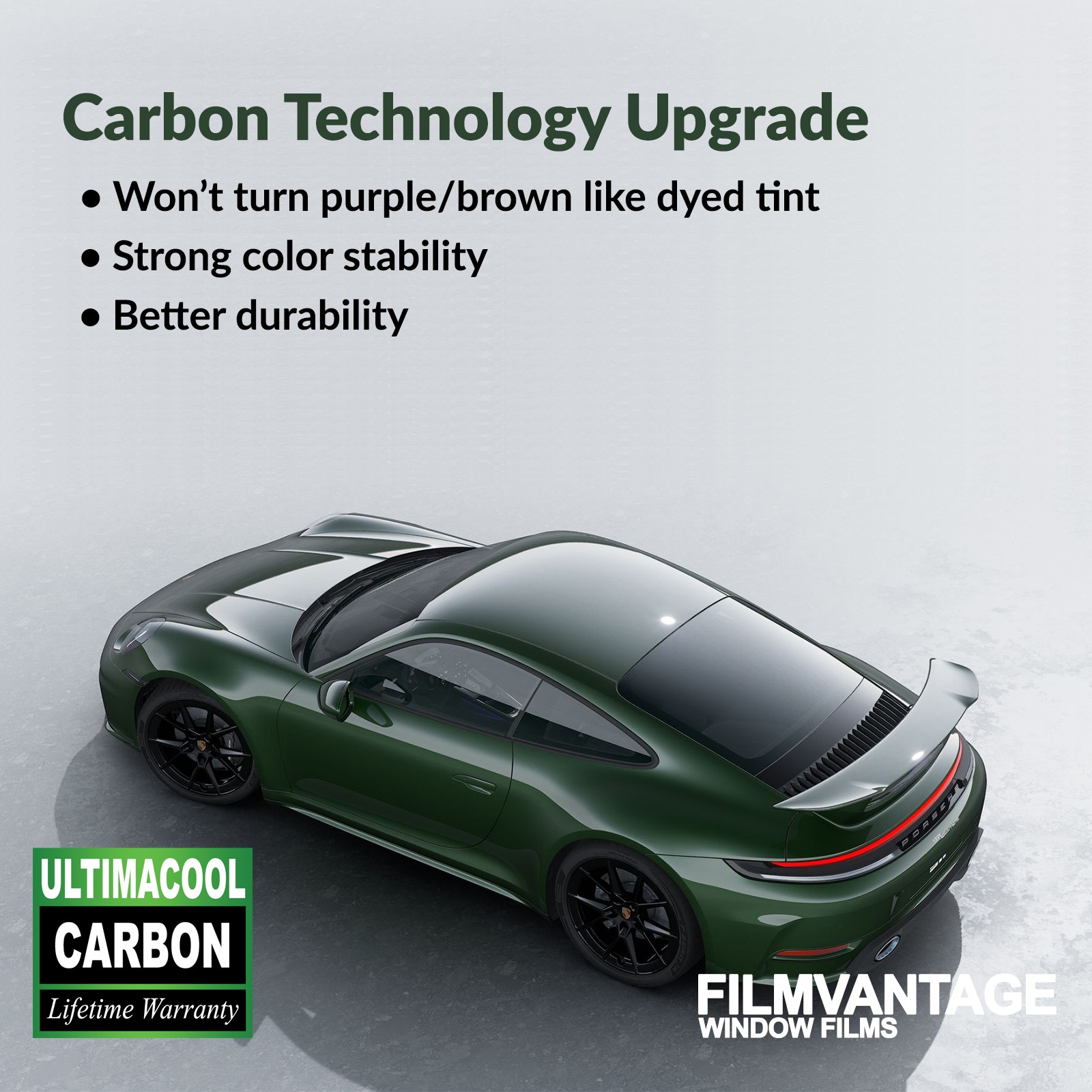 UC CARBON PRECUT WINDOW TINT KIT FOR MASERATI QUATTROPORTE 21-24 SIDE + REAR