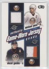 2002 Pacific Heads Up Game-Worn Jersey Quads Alexei Yashin Eric Lindros HOF 2a8