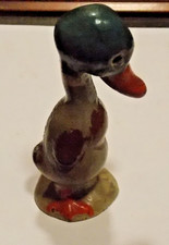 Antique HUBLEY Cast Iron Childs Doorstop Paperweight Mallard Duck Original Paint