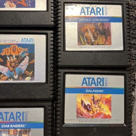 ATARI 5200 8-GAMES KANGAROO,PAC-MAN,GALAXIAN,JOUST,QIX,STAR RAIDERS UNTESTED