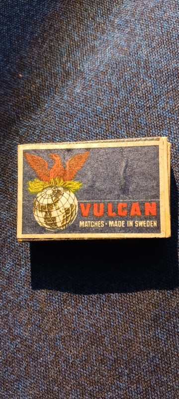VULCAN MATCHES MADE IN SWEDEN...1950S...UNSTRUCK MATCHES
