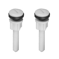 For Fit Almost Any Toilet Toilet Seat Bolts Washers 2 X Bolt's Length: 80mm
