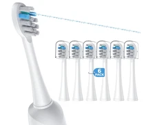 6 Pack Toothbrush Replacement Heads Compatible with WaterPik Sonic Fusion 2.0