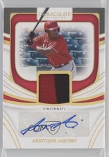 2022 Immaculate Material Signatures Prime 17/25 Aristides Aquino Auto 0o6m