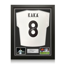 Kaka Signed Real Madrid 2024-25 Home Football Shirt. Standard Frame