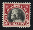 CKStamps: US Stamps Collection Scott#547 $2 Franklin Mint H OG Tiny Thin