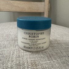 CHRISTOPHE ROBIN Cleansing Purifying Scrub with Sea Salt 1.3 fl oz Travel Size