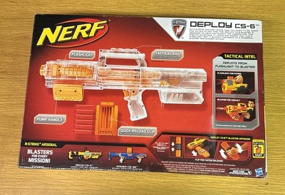 Nerf N-Strike Clear Deploy CS-6 Working Light transforms into
