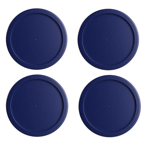 Replacement Lids fits Pyrex 4-Cup Round Glass Cover for 7201-PC Navy 4 Pack