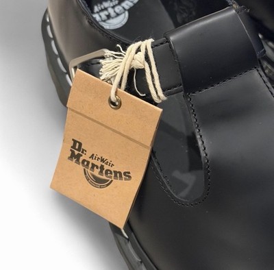 Dr. Martens Polley BEX WS Black Leather Mary Jane Shoes Women's