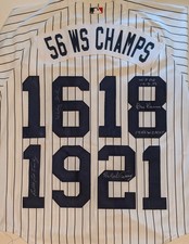 New York Yankees 1956 World Series Jersey Quad Auto Ford/ Terry/Larson/Turley