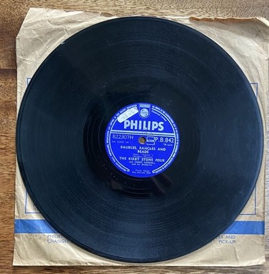 Rare 1958 THE KIRBY STONE FOUR Pop Vocal 78 RPM Record Baubles Bangles and Beads