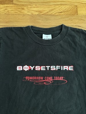 Vintage 90s BOY SETS FIRE After The Eulogy Tomorrow Come Today Shirt S Emo band