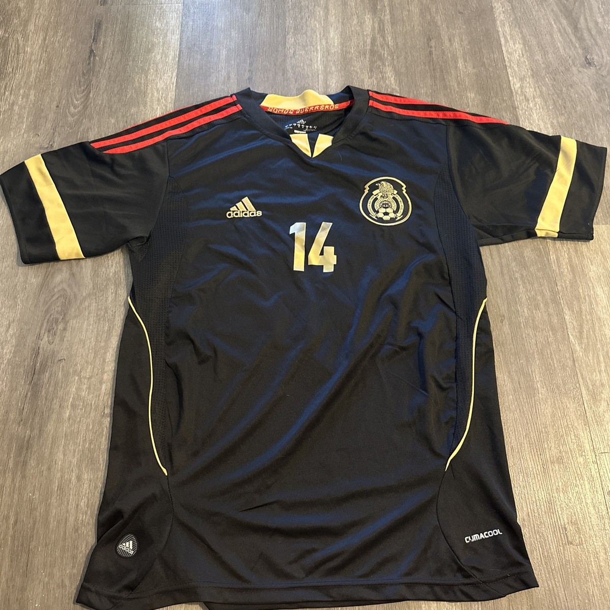 2011 2012 Mexico Chicharito #14 Gold Cup Away Black Soccer Jersey