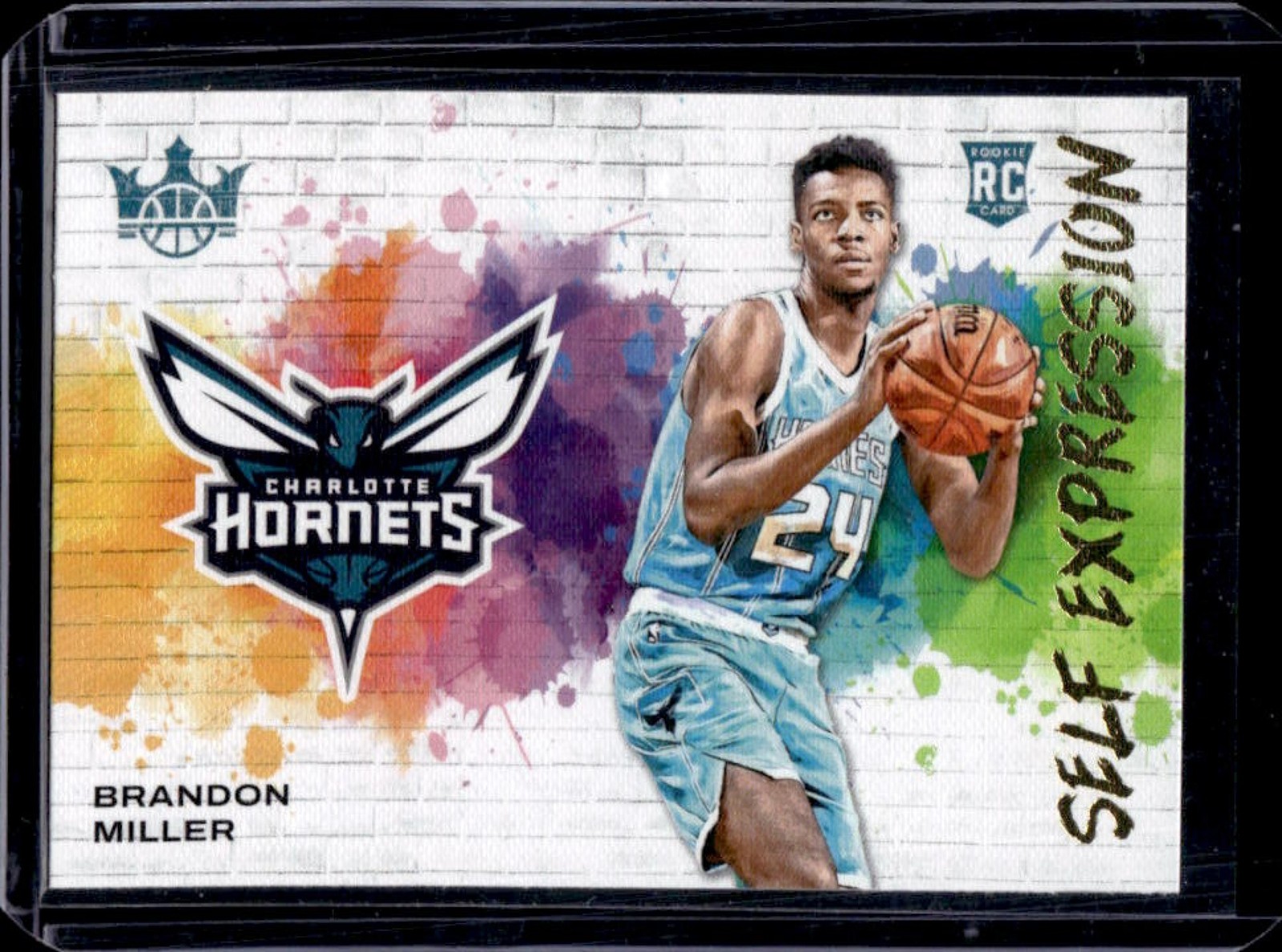 2023-24 Panini Court Kings Brandon Miller Self Expression RC Rookie #5 Hornets