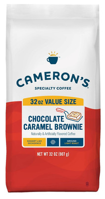 Cameron's 32 Ounce Ground Coffee Chocolate Caramel Brownie Smooth Brew