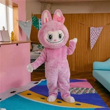 New Adult Halloween Christmas Character Hot Sale Pink Rabbit Cartoon Festive