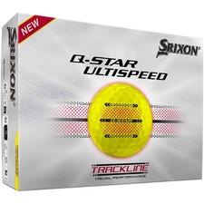 Srixon Q-Star Ultispeed Trackline Yellow Golf Balls