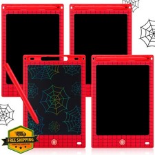 Nezyo 4 Pack Spider LCD Writing Tablet Kids 7.87" Erasable Drawing Pad