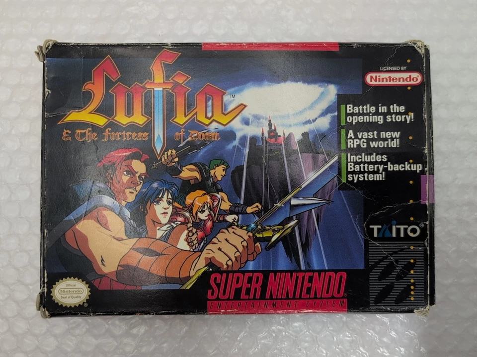 Lufia and The Fortress of Doom (Super Nintendo SNES) Authentic W/ Box - Clean - Image 2 of 4