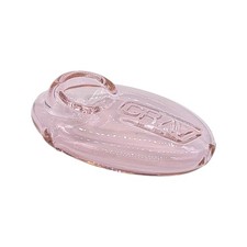 3" Grav Glass Pebble Spoon Tobacco Pipe Pink