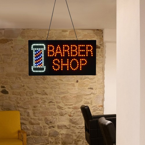 Letrero de peluquería letrero de luz LED letrero de negocios 60*30 cm/23,61*11,81 pulgadas!