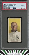 1910 T206 Piedmont 350 Walter Johnson Portrait PSA 4