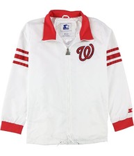 STARTER Mens Washington Nationals Windbreaker Jacket, wnl, L
