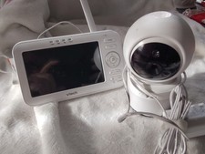VTech VM5263 Remote Video Baby Monitor, 5" LCD Screen - Good Working Condition