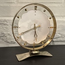 SOMMIC grande pendulette 8 jours ,gamme JAZ de LUXE , 1955, fonctionne