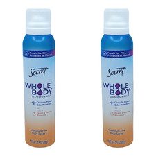 Secret Deodorant Spray Whole Body - 2 Pack - 3.5 oz x 2 - Peach Vanilla Blossom