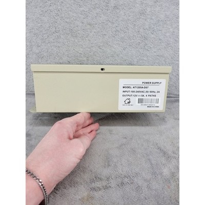 AT1205A-D07 12V 5A 4 Port CCTV Distributed Power Supply Box with Power Cord