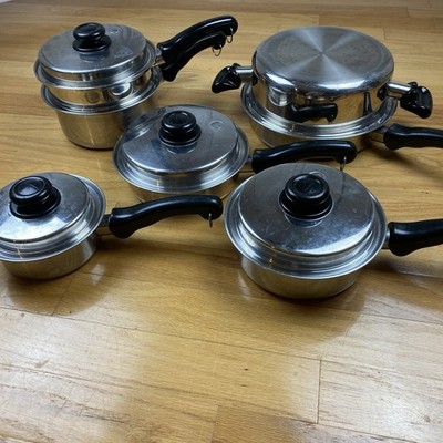 SALADMASTER TP304-316 System 7 Cookware, 12 Pc, Steamer, Saucepan